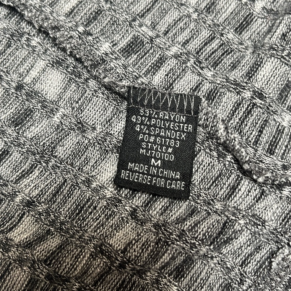 Timing Long Open-Front Gray‎ Marled Cardigan - Picture 7 of 7